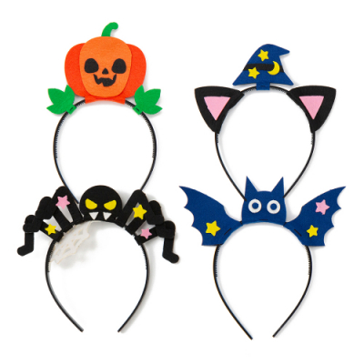 [민화샵] 할로윈 펠트 머리띠 만들기 (호박, 박쥐, 거미, 고양이)