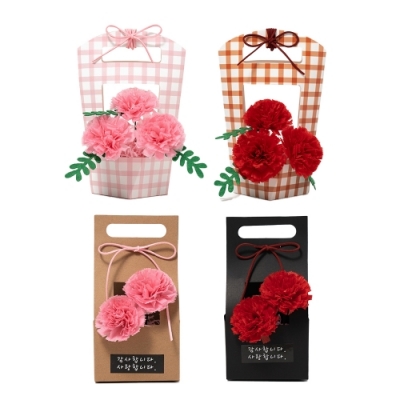 [민화샵] 종이 카네이션 바구니 만들기 (4종 택1)