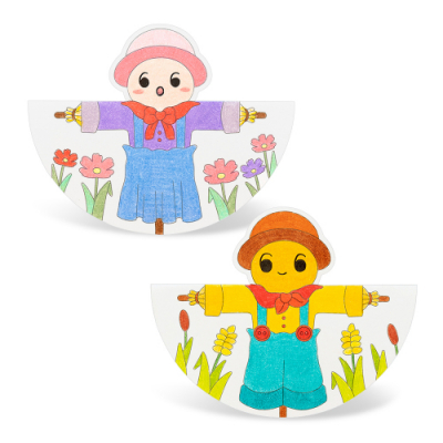 [민화샵] 허수아비 컬러링 오뚝이 만들기 (2종 택1)