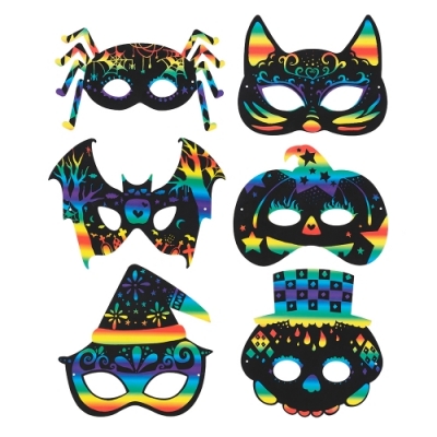 [민화샵] 할로윈 스크래치 가면 만들기 (6종 택1)