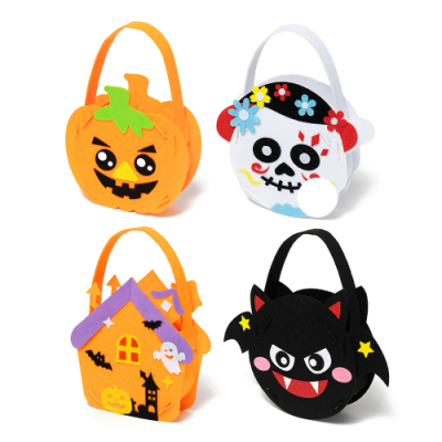 [민화샵] 할로윈 펠트 가방 만들기 (호박, 유령의집, 박쥐, 해골)