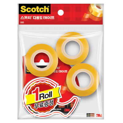[3M] 스카치 테이프 521D (12mmx20m+리필3개)