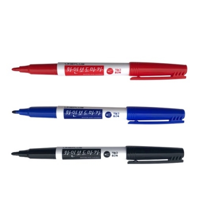 [라인프러스] 화인 화이트 보드마카 (2mm)