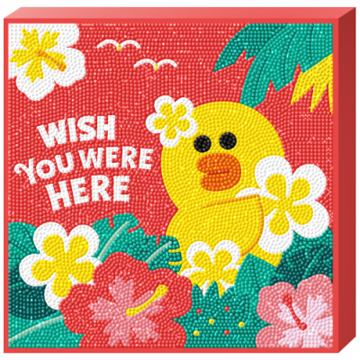 [토이앤퍼즐] 보석십자수 라인프랜즈-알로하샐리(25*25cm)