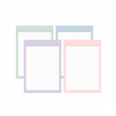 [아이비스] 4mm 방안 노트 패드 (사이즈 / 색상 선택)