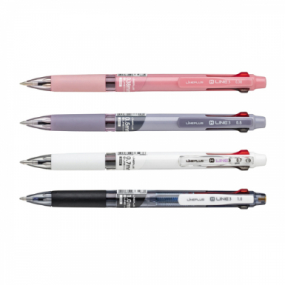 [라인플러스] M라인 3색 볼펜 (디자인 / 굵기 선택)