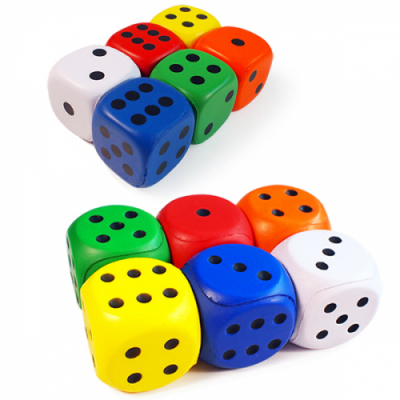 [재미나] 스펀지 주사위 6색 세트(사이즈 선택)