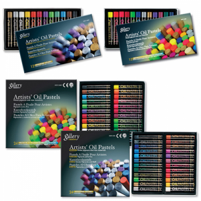 [문교] 전문가용 오일파스텔 (금속/형광/12색/24색)