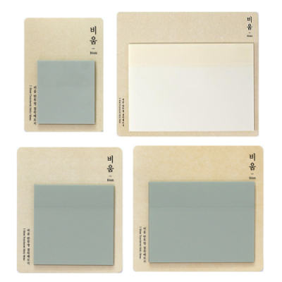 [모닝글로리]비움 반투명 점착메모지(사이즈 택1)