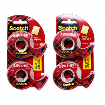 [3M] 1+1기획 초강력 스카치 테이프 SH1825D(18mmx25M)/SH1225D(12mmX25M)