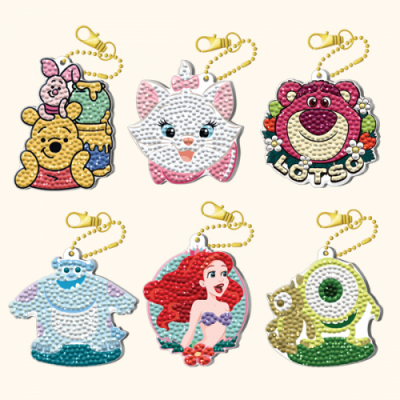 [토이앤퍼즐] 디즈니x픽사 보석십자수 키링형 (6종 택1)