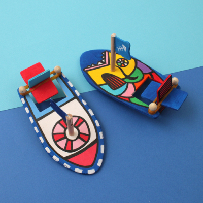 [아이디몬] 나무동력보트