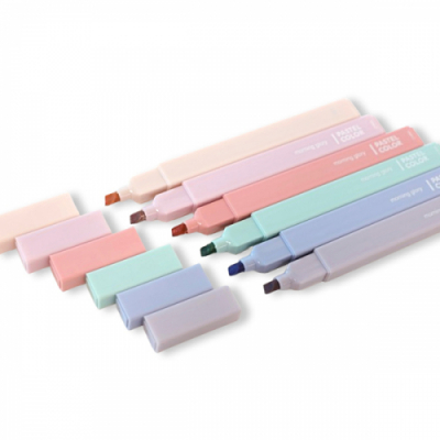 [모닝글로리] 파스텔 형광펜 6색세트