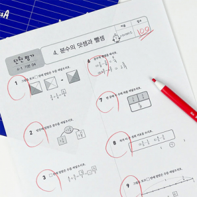 [아이비스]노크식 빨간색 채점펜
