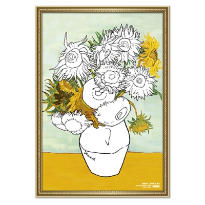 [하하당] 포켓미술관 명화도안_해바라기(10매)