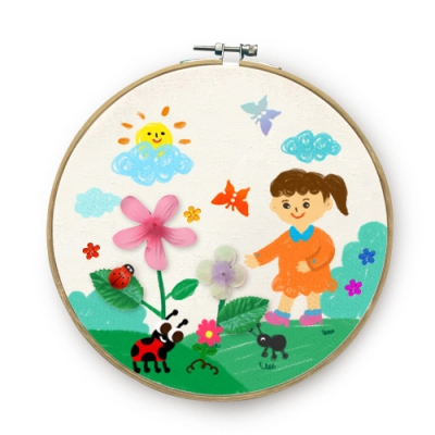 [하하당] 봄 수틀액자 만들기