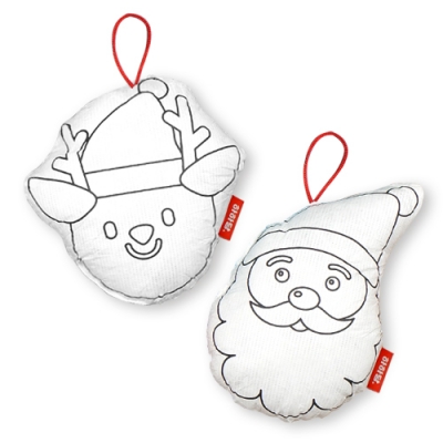 [하하당] 산타와 루돌프 오너먼트 세트