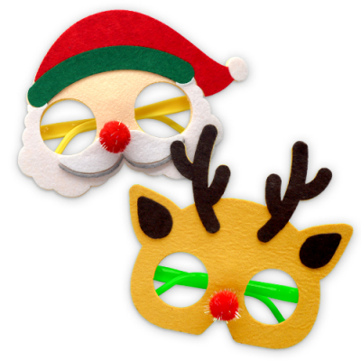 [하하당] 크리스마스 펠트 안경 (2종 택1)