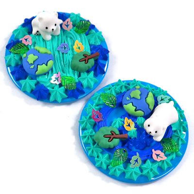 [하하당] 지구야 사랑해 데코덴 손거울