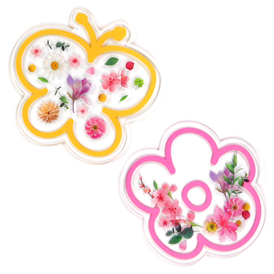 [하하당] 봄꽃 아크릴 티코스터 (2종 택1)