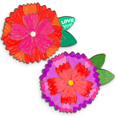 [하하당] 감사 카네이션 브로치