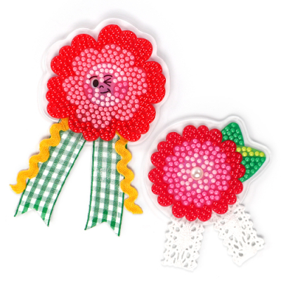 [하하당] 트윙클 카네이션 보석 브로치 (2종 택1)