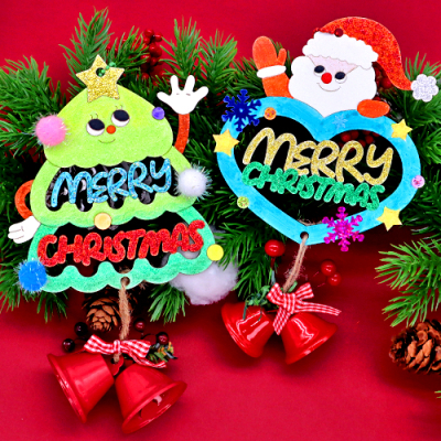 [하하당] 메리 크리스마스 우드 도어벨 (2종 택1)