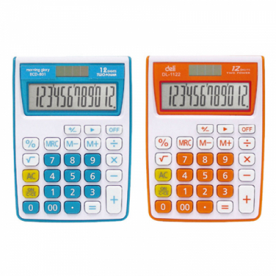 [모닝글로리] ECD-801 칼라 탁상 전자계산기