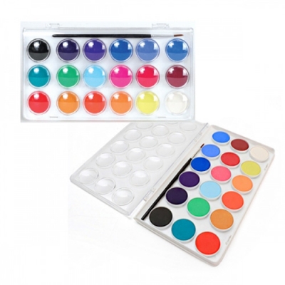 [모닝글로리] 고형 파레트 물감 18색