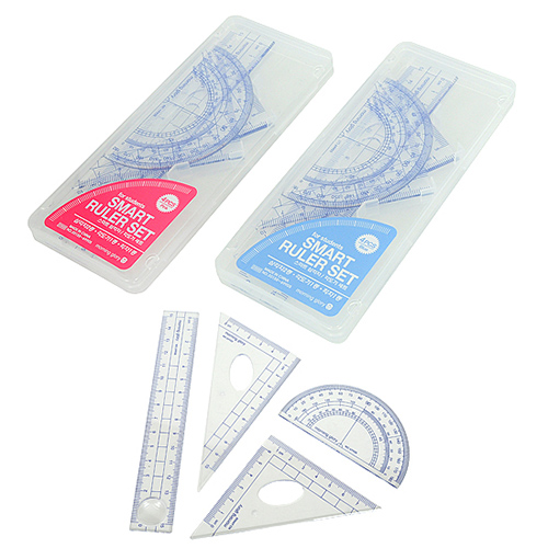 [모닝글로리] 스마트 삼각자 각도기 세트