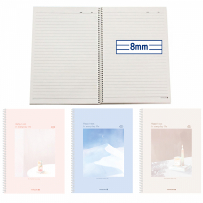 [모닝글로리] 8mm 원링SP노트 일상풍경 16절 좌철