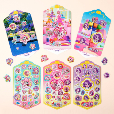 [금홍팬시] 블링블링 캐치티니핑3 퐁당핑 행운핑 하츄핑 형태 스티커 (3종 택1)