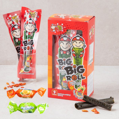 [다나스쿨] 태국 타오케노이 빅롤 클래식 김과자 김스낵 + 담라캔디 2개