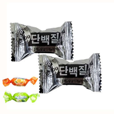 [다나스쿨]오리온 닥터유 미니  프로틴바 단질백바 + 담라캔디 2개