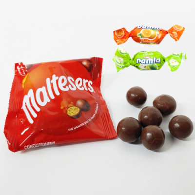 [다나스쿨] 마즈 몰티져스 밀크 초코볼 초콜릿 과자 + 담라 캔디 2개