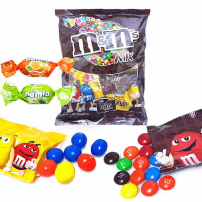 [다나스쿨]마즈 엠앤엠즈 믹스 초콜릿 초코볼 + 담라 캔디 2개