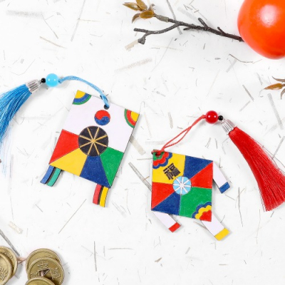 [다나스쿨] 팬시우드 전통 연 키링 만들기 (2종 택1)