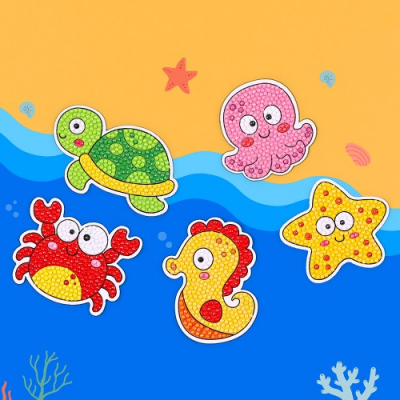 [다나스쿨] 바다 보석십자수 자석 만들기 (5종 택1)