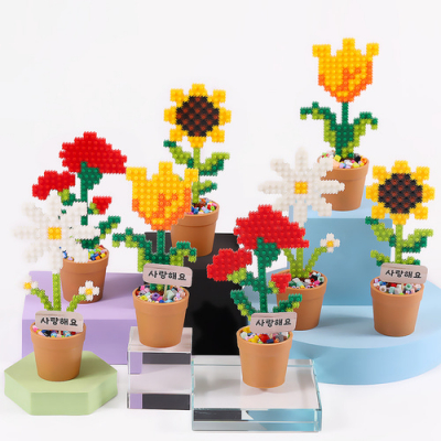 [다나스쿨] 6mm 디폼블럭 화분 만들기 (튤립, 해바라기, 카네이션, 데이지 중 택 1)
