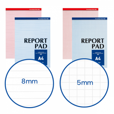 [드림디포] A4  레포트 패드 (8mm 라인, 방안 중 택 1)