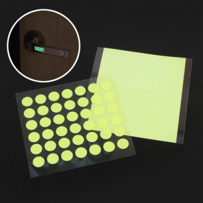 [다나스쿨] 원형 사각 야광스티커  형광스티커  택1