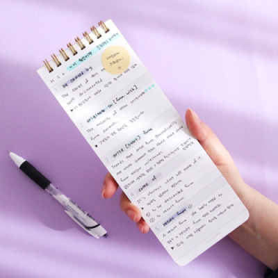 [다나스쿨] 핸디형 프리미엄 두꺼운 120g 데일리 롱 인덱스 외국어 VOCA 단어장 (숙어 예문)