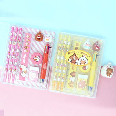 [다나스쿨] 몰랑 케이스 문구세트