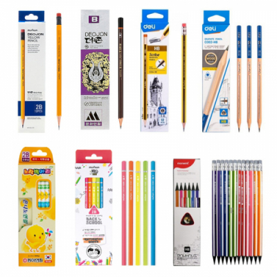 [다나스쿨] 1자루씩 담자 낱개 연필 동아 문화 델리 모나미 교정연필 총집합