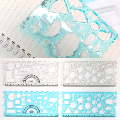 [모닝글로리] 소프트 젤리 모형자 각도기 2P