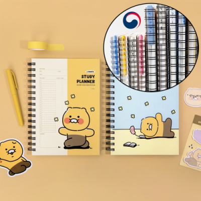 [카카오프렌즈] 특허제품 이름표 인덱스 트윈링 홀더 + 카카오 춘식이 스터디 플래너