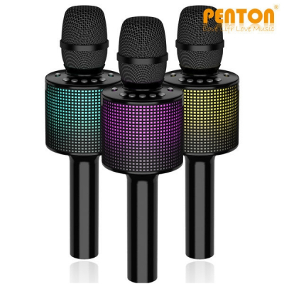 [펜톤] BM1 LED 블루투스 노래방 마이크 듀엣가능