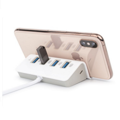 [레빗] 올인원 스탠드 4포트 허브 핸드폰거치_30개 이상 풀컬러 무료인쇄+선물포장 택1 (2.0 / 3.0)