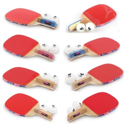 [버터플라이] 펜홀더 탁구라켓+탁구공2개 나카마 모음전