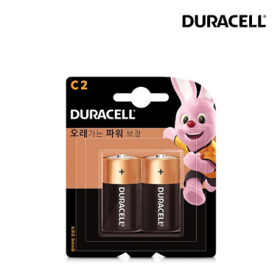 [듀라셀] 알카라인 1.5V C타입 건전지 2개입 LR14